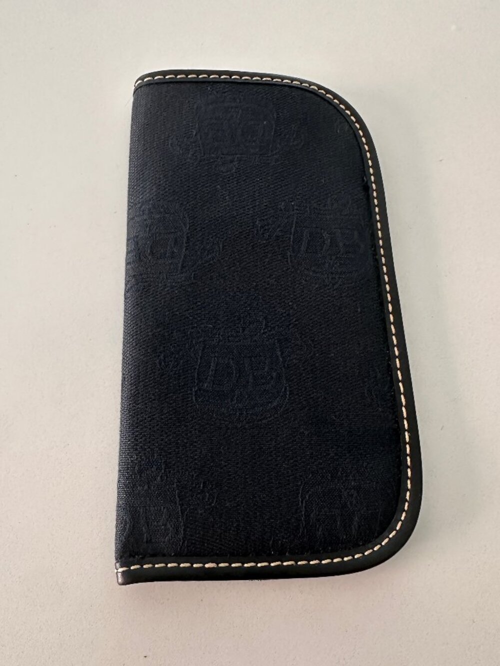 Black Dooney & Bourke Fabric Logo Glasses Case